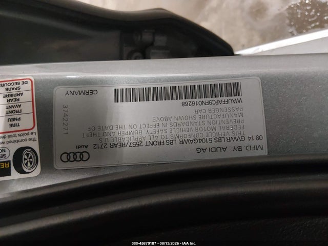 45879187 :رقم المزاد ، WAUFFAFC9FN016268 vin ، 2015 Audi A6 2.0t Premium مزاد بيع