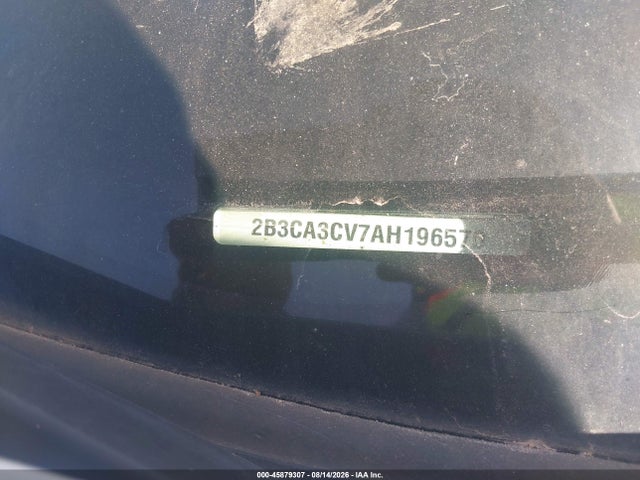 2010 Dodge Charger Sxt მანქანა იყიდება აუქციონზე, vin: 2B3CA3CV7AH196570, აუქციონის ნომერი: 45879307