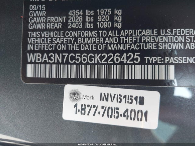 BMW 428i 2016 WBA3N7C56GK226425 Image 9