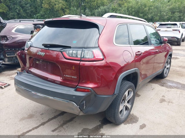 2019 Jeep Cherokee Limited Fwd მანქანა იყიდება აუქციონზე, vin: 1C4PJLDB2KD172373, აუქციონის ნომერი: 45879482