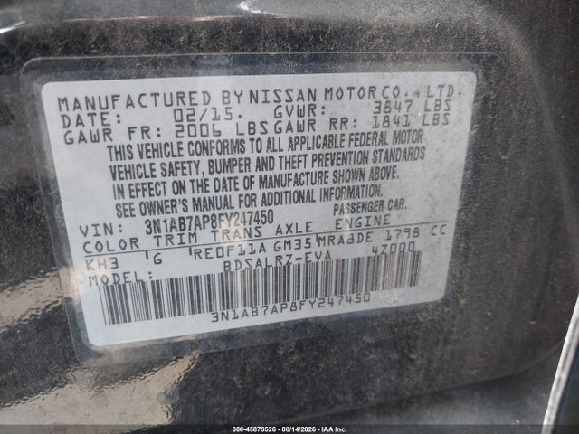 Nissan SENTRA SR 2015 3N1AB7AP8FY247450 Image 9