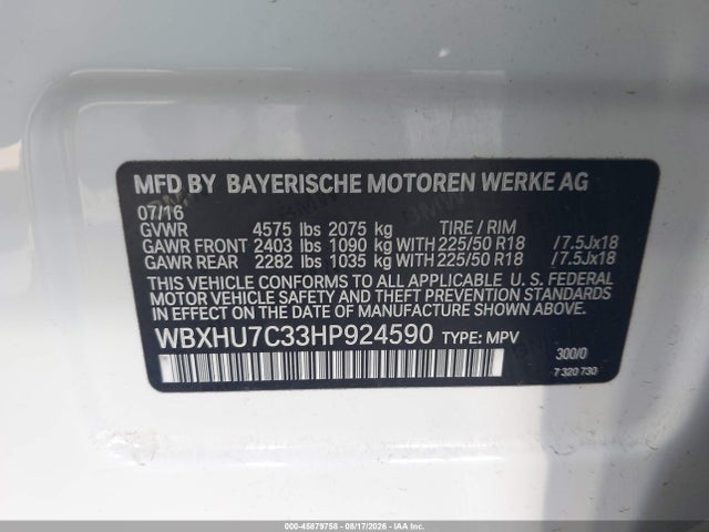 BMW X1 Sdrive28i 2017 WBXHU7C33HP924590 Image 9