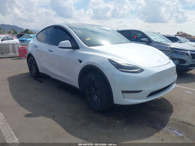 2021 Tesla Model Y Performance Dual Motor All-wheel Drive მანქანა იყიდება აუქციონზე, vin: 5YJYGDEF9MF252565, აუქციონის ნომერი: 45879792
