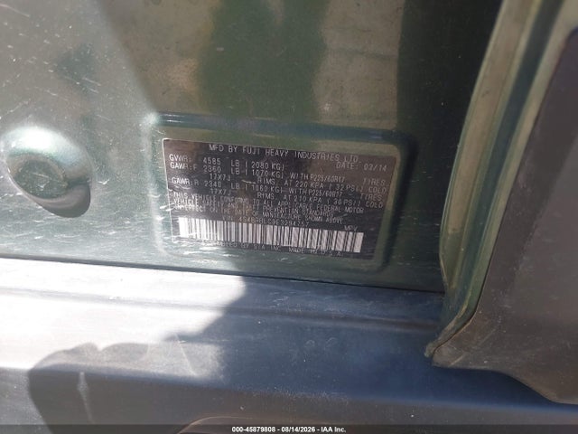 45879808 :رقم المزاد ، 4S4BRBLC9E3294757 vin ، 2014 Subaru Outback 2.5i Limited مزاد بيع