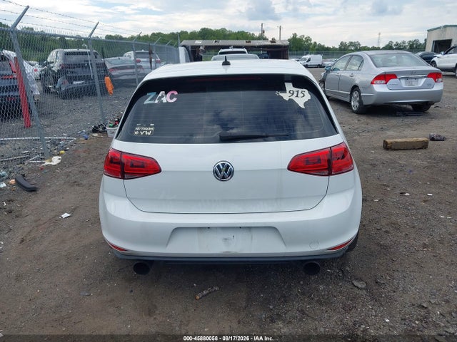 2016 Volkswagen Golf Gti Se 4-door მანქანა იყიდება აუქციონზე, vin: 3VW4T7AU7GM056797, აუქციონის ნომერი: 45880058