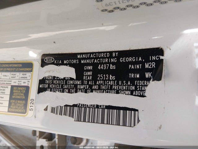 KIA Optima Lx 2020 5XXGT4L36LG431139 Image 17