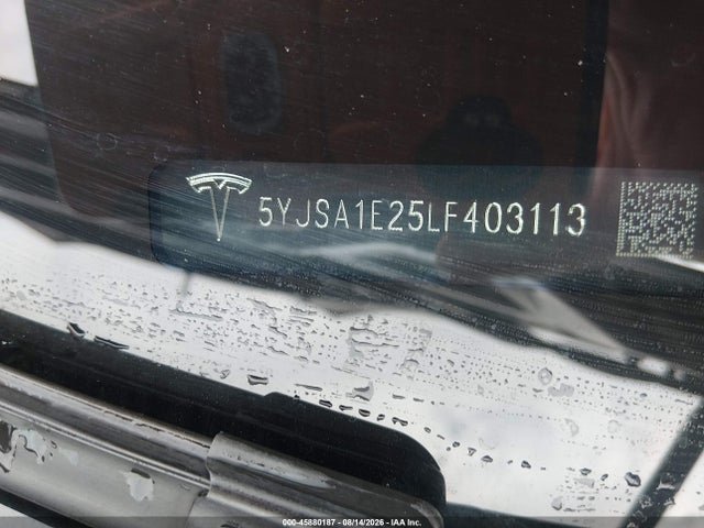 Aukcja sprzedaży 2020 Tesla Model S Long Range Dual Motor All-wheel Drive/long Range Plus Dual Motor All-wheel Drive, vin: 5YJSA1E25LF403113, numer aukcji: 45880187