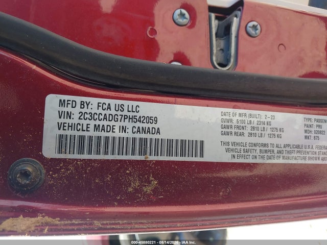 Aukcja sprzedaży 2023 Chrysler 300 Touring L, vin: 2C3CCADG7PH542059, numer aukcji: 45880221