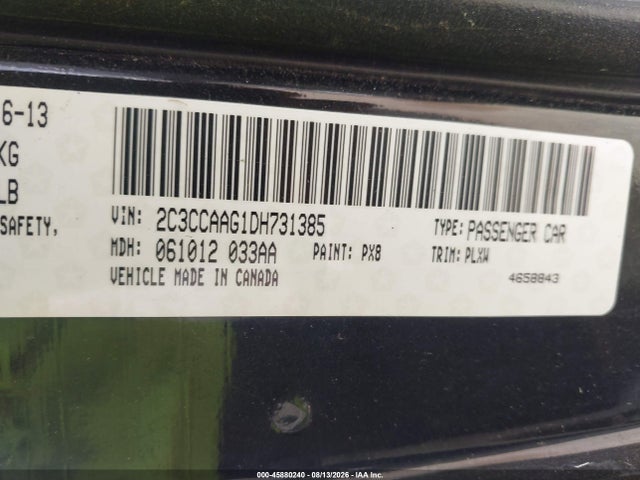 Продажа на аукционе авто 2013 Chrysler 300 Motown, vin: 2C3CCAAG1DH731385, номер лота: 45880240