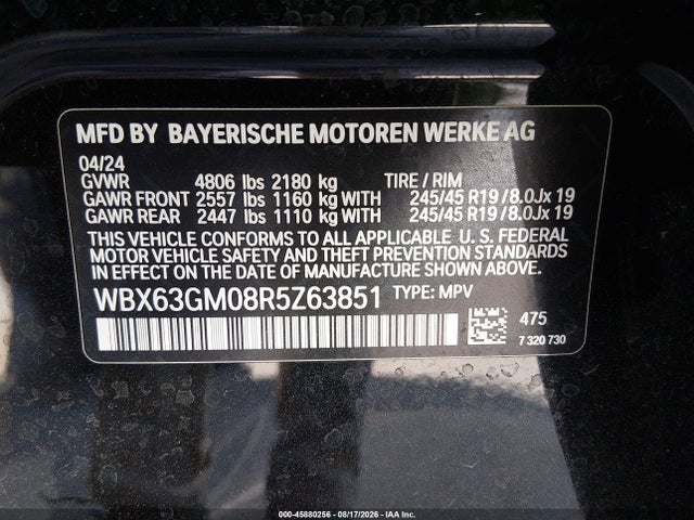 Aukcja sprzedaży 2024 Bmw X2 Xdrive28i, vin: WBX63GM08R5Z63851, numer aukcji: 45880256