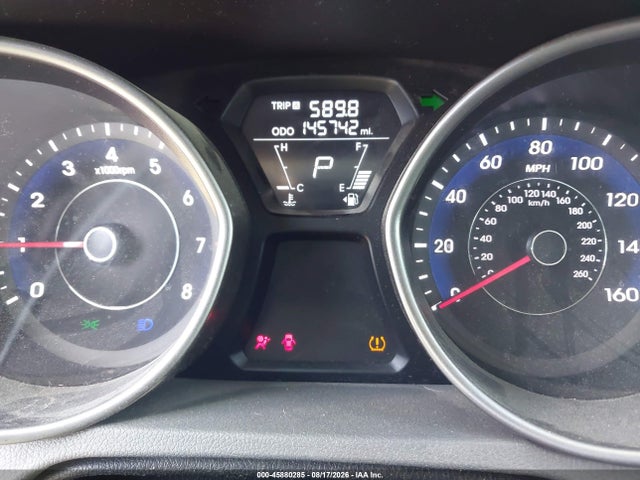 45880285 :رقم المزاد ، 5NPDH4AE7CH108151 vin ، 2012 Hyundai Elantra Limited مزاد بيع