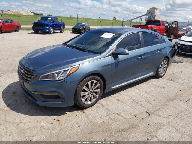 2016 Hyundai Sonata Sport მანქანა იყიდება აუქციონზე, vin: 5NPE34AF5GH280633, აუქციონის ნომერი: 45880322