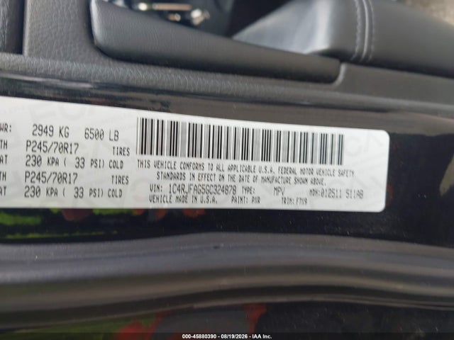 45880390 :رقم المزاد ، 1C4RJFAG5GC324878 vin ، 2016 Jeep Grand Cherokee Laredo مزاد بيع