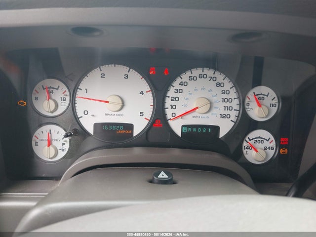45880490 :رقم المزاد ، 3D7KU28CX4G180392 vin ، 2004 Dodge Ram 2500 Slt/laramie مزاد بيع