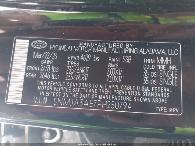 Hyundai TUCSON SE 2023 5NMJA3AE7PH250794 Image 9