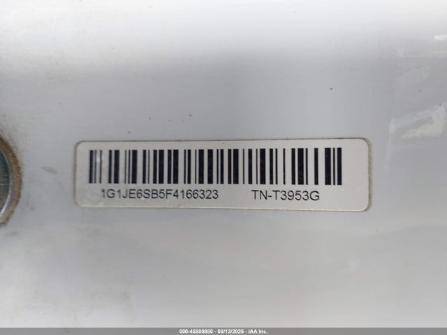 Chevrolet Sonic Ltz Auto 2015 1G1JE6SB5F4166323 Image 9