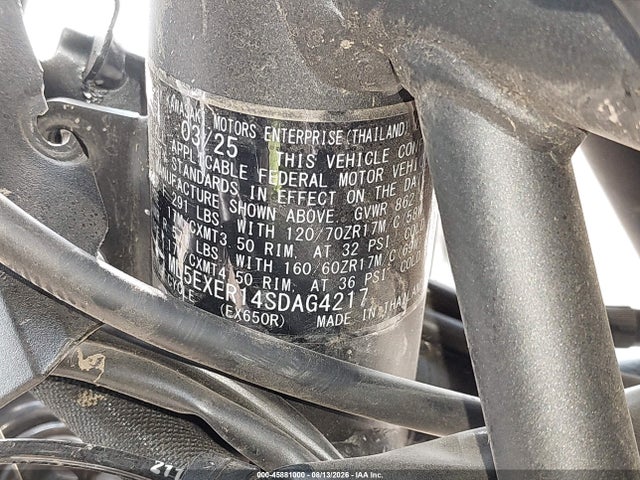 Kawasaki Ex650 R 2025 ML5EXER14SDAG4217 Image 10