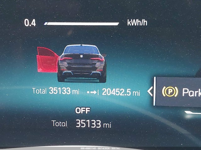 Aukcja sprzedaży 2023 Bmw I4 Edrive40, vin: WBY73AW06PFN83506, numer aukcji: 45881145