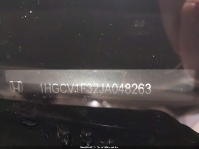 45881227 :رقم المزاد ، 1HGCV1F32JA048263 vin ، 2018 Honda Accord Sport مزاد بيع