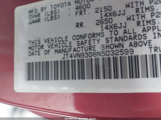 Продаж на аукціоні авто 1992 Toyota Pickup 1/2 Ton Ex Lng Whlbse Dlx, vin: JT4VN93D8N5032599, номер лоту: 45881378
