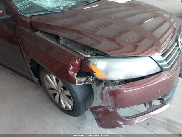 2013 Volkswagen Passat 2.5l S მანქანა იყიდება აუქციონზე, vin: 1VWAP7A3XDC065795, აუქციონის ნომერი: 45881474