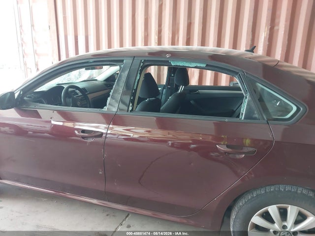 2013 Volkswagen Passat 2.5l S მანქანა იყიდება აუქციონზე, vin: 1VWAP7A3XDC065795, აუქციონის ნომერი: 45881474