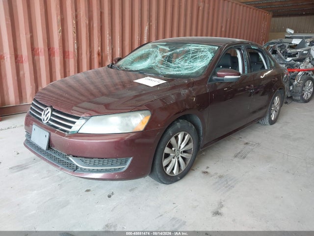 2013 Volkswagen Passat 2.5l S მანქანა იყიდება აუქციონზე, vin: 1VWAP7A3XDC065795, აუქციონის ნომერი: 45881474