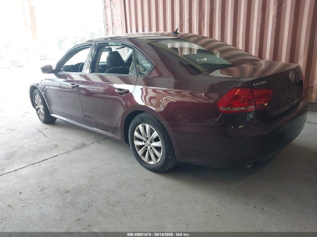 2013 Volkswagen Passat 2.5l S მანქანა იყიდება აუქციონზე, vin: 1VWAP7A3XDC065795, აუქციონის ნომერი: 45881474
