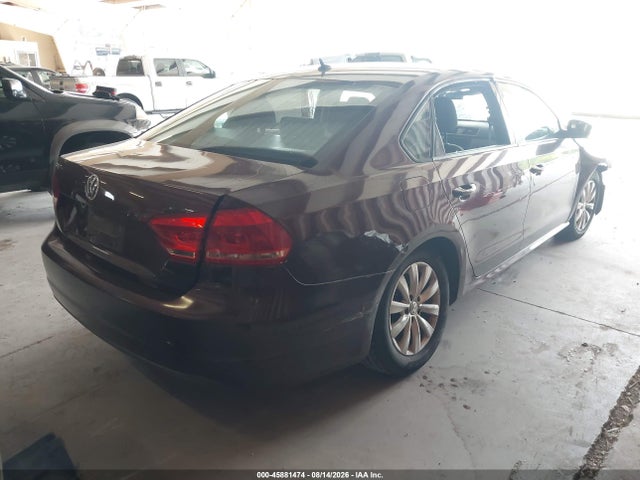 2013 Volkswagen Passat 2.5l S მანქანა იყიდება აუქციონზე, vin: 1VWAP7A3XDC065795, აუქციონის ნომერი: 45881474