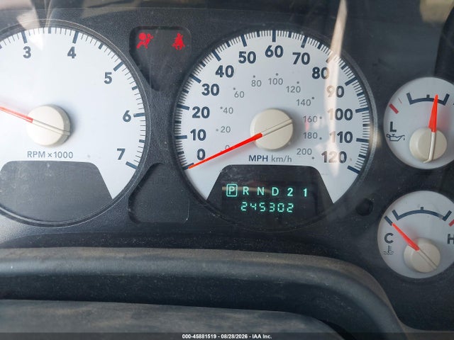2008 Dodge Ram 1500 Slt მანქანა იყიდება აუქციონზე, vin: 1D7HA18N08J236505, აუქციონის ნომერი: 45881519