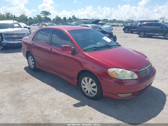 2003 Toyota Corolla S მანქანა იყიდება აუქციონზე, vin: 1NXBR32E73Z180367, აუქციონის ნომერი: 45881543