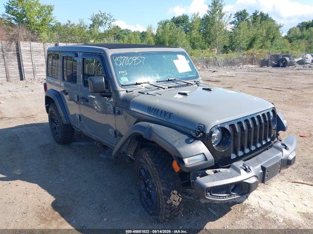 2021 Jeep Wrangler Unlimited Willys 4x4 მანქანა იყიდება აუქციონზე, vin: 1C4HJXDN6MW856260, აუქციონის ნომერი: 45881822