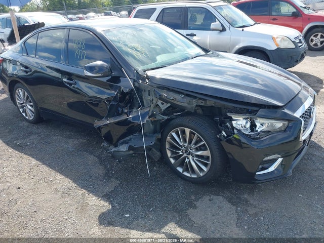 45881977 :رقم المزاد ، JN1EV7AR6JM436121 vin ، 2018 Infiniti Q50 3.0t Luxe مزاد بيع