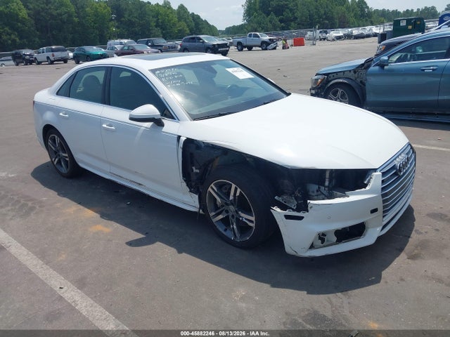 2018 Audi A4 2.0t Premium მანქანა იყიდება აუქციონზე, vin: WAUENAF40JN017499, აუქციონის ნომერი: 45882246
