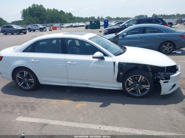 2018 Audi A4 2.0t Premium მანქანა იყიდება აუქციონზე, vin: WAUENAF40JN017499, აუქციონის ნომერი: 45882246