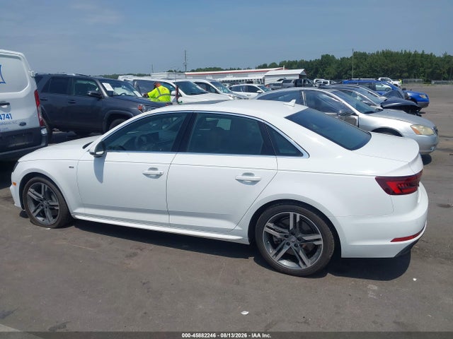 2018 Audi A4 2.0t Premium მანქანა იყიდება აუქციონზე, vin: WAUENAF40JN017499, აუქციონის ნომერი: 45882246