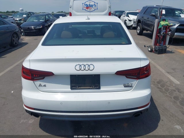 2018 Audi A4 2.0t Premium მანქანა იყიდება აუქციონზე, vin: WAUENAF40JN017499, აუქციონის ნომერი: 45882246