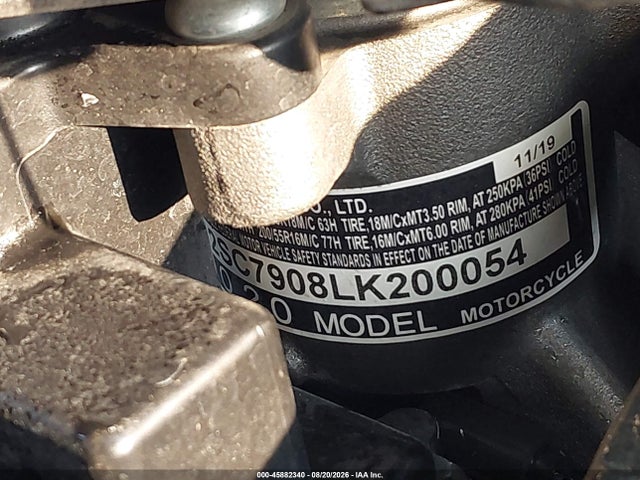 Aukcja sprzedaży 2020 Honda Gl1800, vin: JH2SC7908LK200054, numer aukcji: 45882340