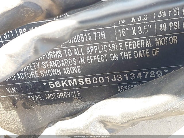 INDIAN MOTORCYCLE CO. SCOUT 2018 56KMSB001J3134789 Image 10
