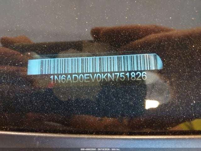 45882580 :رقم المزاد ، 1N6AD0EV0KN751826 vin ، 2019 Nissan Frontier Sv مزاد بيع