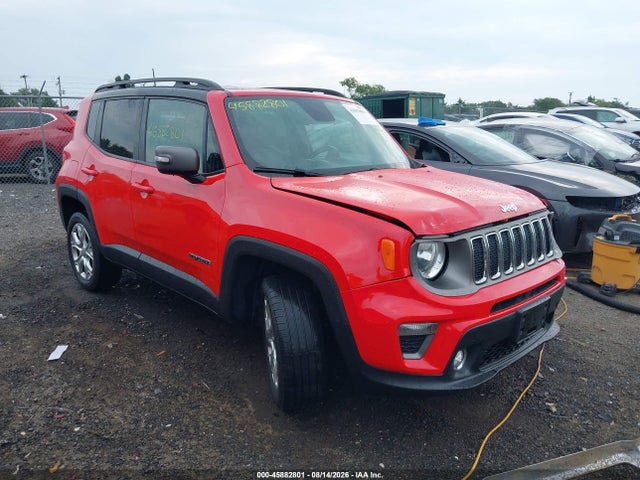 2019 Jeep Renegade Limited 4x4 მანქანა იყიდება აუქციონზე, vin: ZACNJBD12KPJ92095, აუქციონის ნომერი: 45882801
