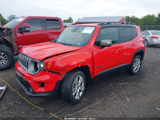 2019 Jeep Renegade Limited 4x4 მანქანა იყიდება აუქციონზე, vin: ZACNJBD12KPJ92095, აუქციონის ნომერი: 45882801