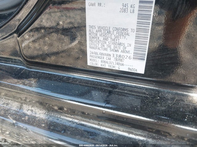Продаж на аукціоні авто 2024 Nissan Altima S Fwd, vin: 1N4BL4BVXRN338026, номер лоту: 45882939