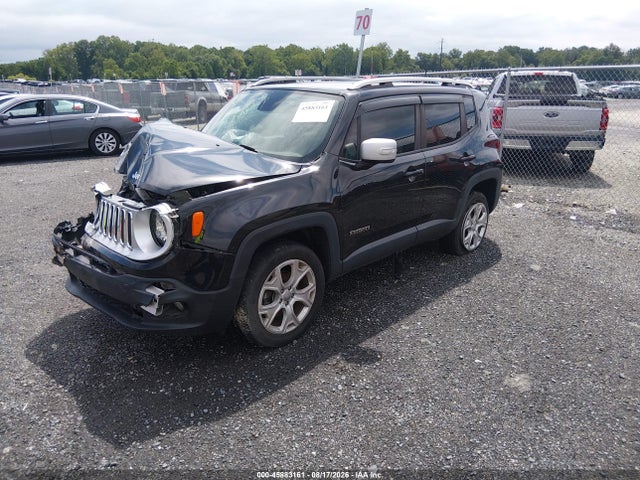 45883161 :رقم المزاد ، ZACCJBDB7JPH85453 vin ، 2018 Jeep Renegade Limited 4x4 مزاد بيع