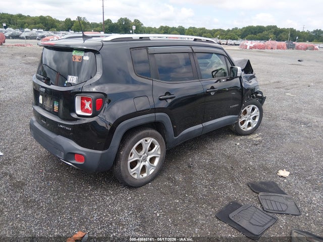 45883161 :رقم المزاد ، ZACCJBDB7JPH85453 vin ، 2018 Jeep Renegade Limited 4x4 مزاد بيع