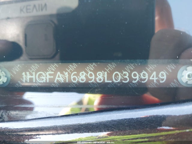 Aukcja sprzedaży 2008 Honda Civic Ex, vin: 1HGFA16898L039949, numer aukcji: 45883163