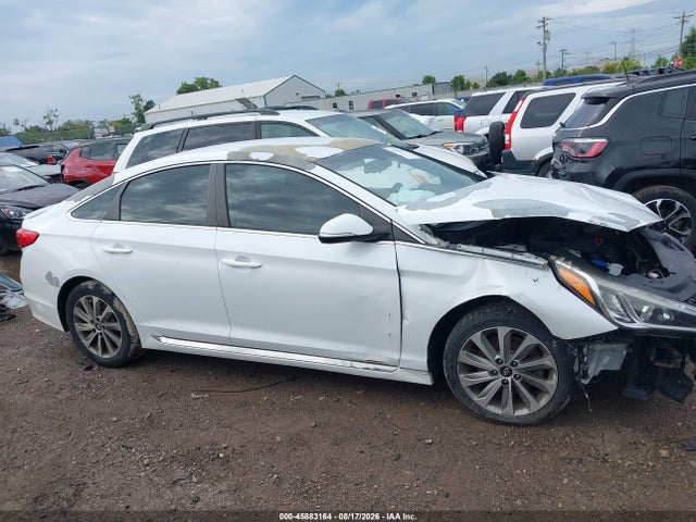 2016 Hyundai Sonata Sport მანქანა იყიდება აუქციონზე, vin: 5NPE34AFXGH326389, აუქციონის ნომერი: 45883164