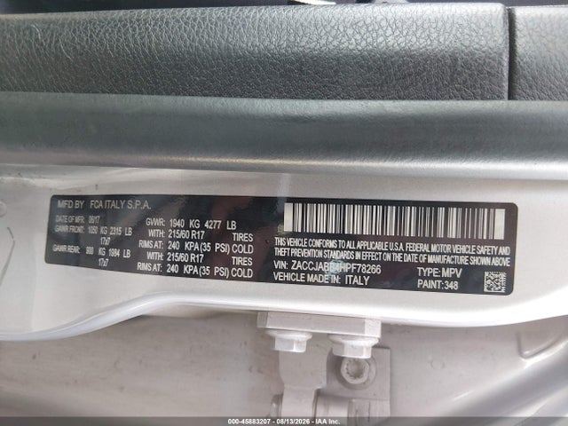 Jeep Renegade Latitude 2017 ZACCJABB4HPF78266 Image 9