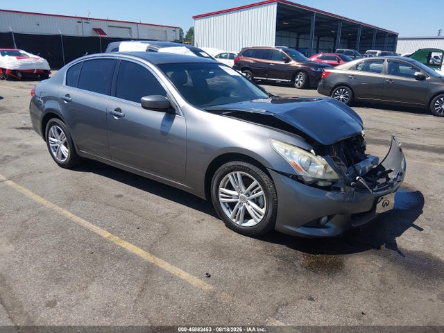 2012 Infiniti G25x მანქანა იყიდება აუქციონზე, vin: JN1DV6AR0CM861245, აუქციონის ნომერი: 45883453