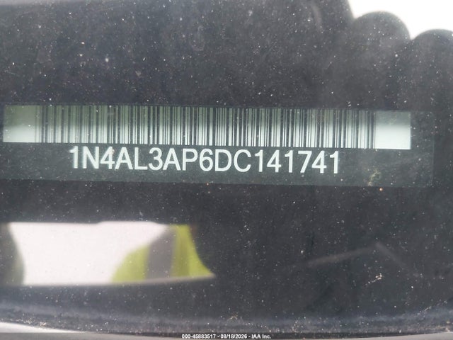 Продажа на аукционе авто 2013 Nissan Altima 2.5 Sl, vin: 1N4AL3AP6DC141741, номер лота: 45883517